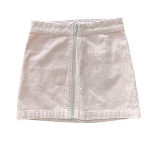 Girls Corduroy Pink Skirt, Small 6/6X, Zip